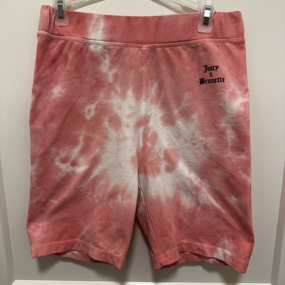 Juicy X Brunette the label women’s tye dye pink marble biker shorts XS - Picture 2 of 7